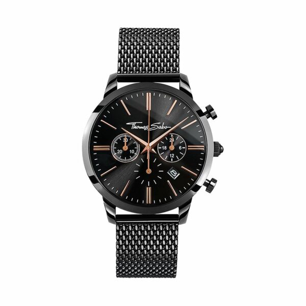 Thomas Sabo Chronograph Rebel at heart WA0247-202-203-42 mm Edelstahl