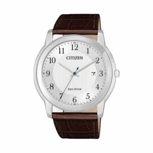 Citizen Herrenuhr Leder Sport Eco Drive AW1211-12A Edelstahl