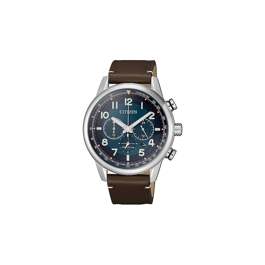 Citizen Chronograph Eco Drive Leder CA4420-13L Edelstahl