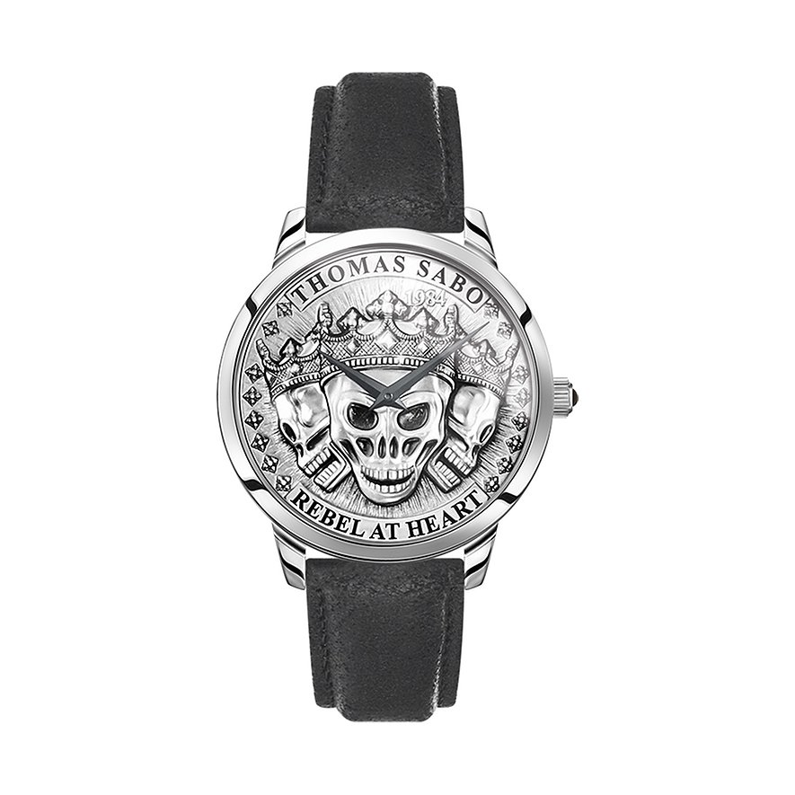 Thomas Sabo Herrenuhr Rebel at heart WA0355-203-201-42 mm Edelstahl