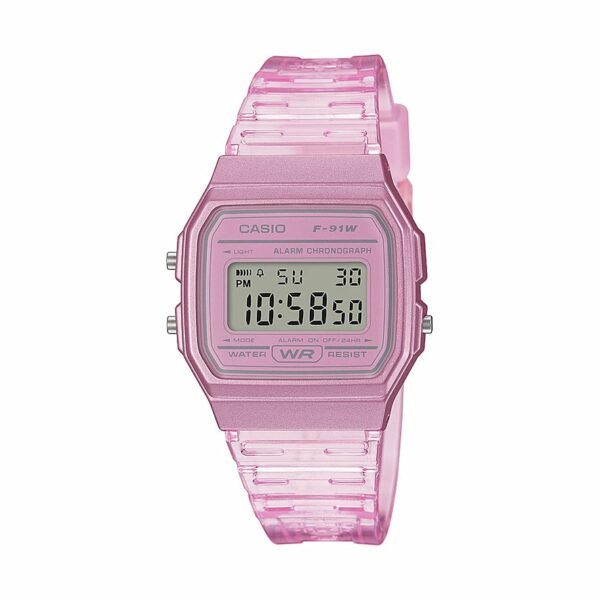 Casio Damenuhr Collection Women F-91WS-4EF Resin