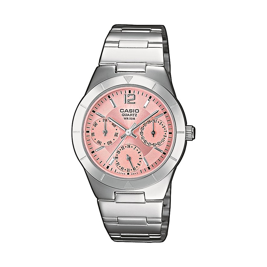 Casio Damenuhr CASIO Collection LTP-2069D-4AVEG Edelstahl