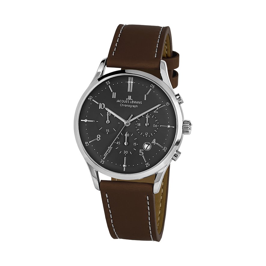 Jacques Lemans Chronograph Retro Classic 1-2068M Edelstahl