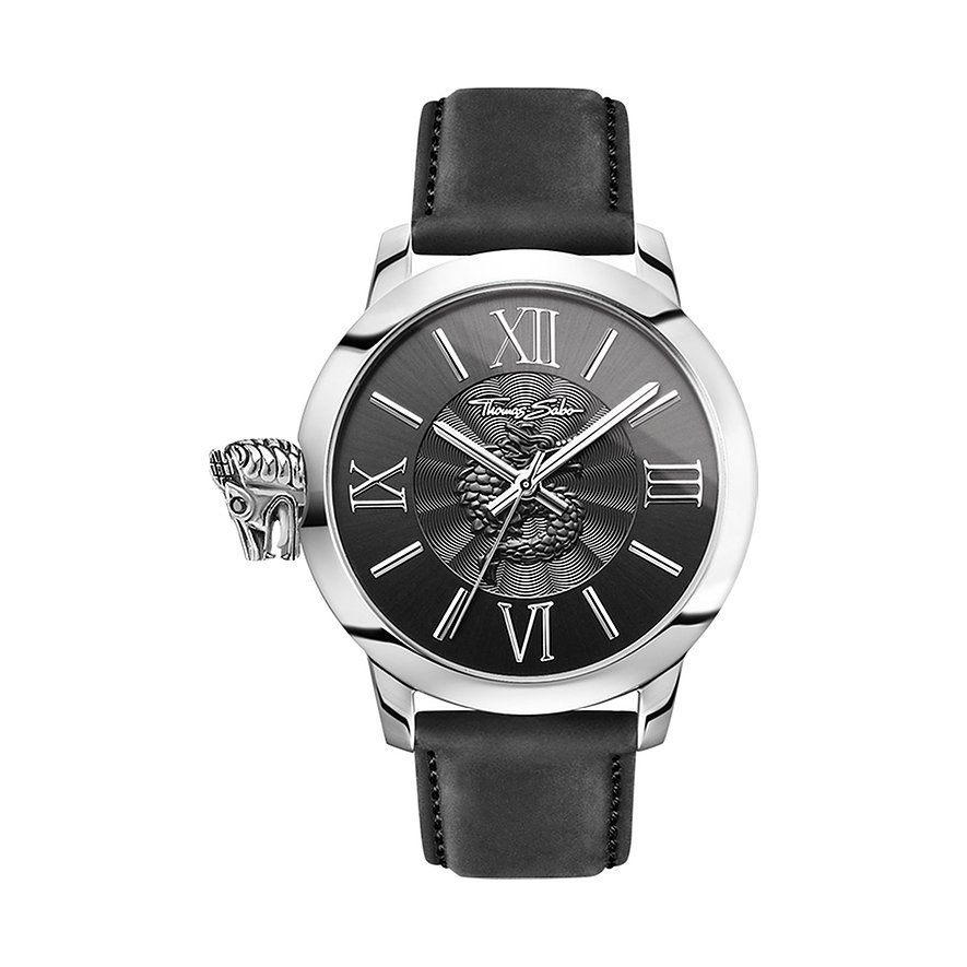 Thomas Sabo Herrenuhr Rebel at heart WA0295-218-203-46 MM Edelstahl