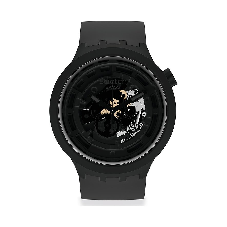 Swatch Herrenuhr Bioceramic SB03B100 Kunststoff