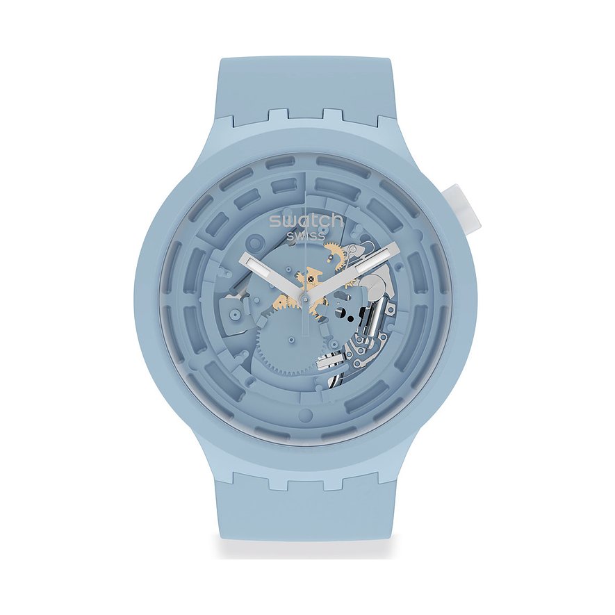 Swatch Herrenuhr Bioceramic SB03N100 Kunststoff