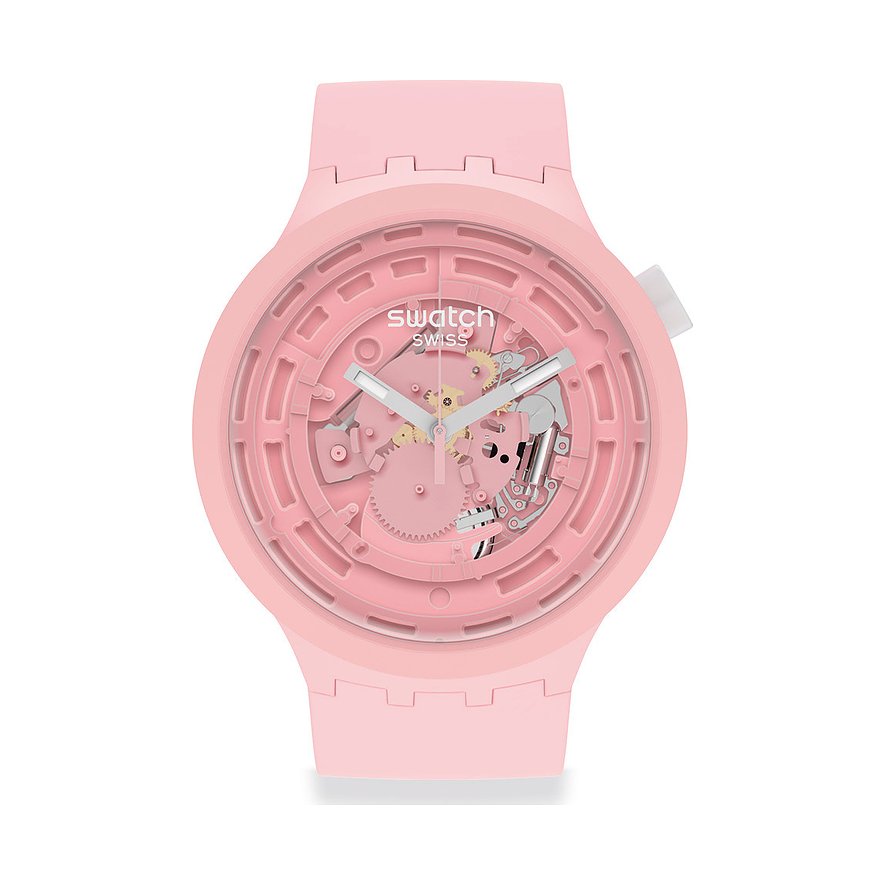 Swatch Herrenuhr Bioceramic SB03P100 Kunststoff