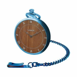 Laimer Taschenuhr  Neptun U-0181 Edelstahl