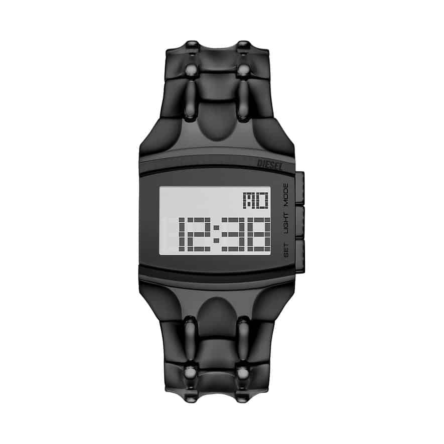 Diesel Herrenuhr Croco Digi DZ2156 Edelstahl