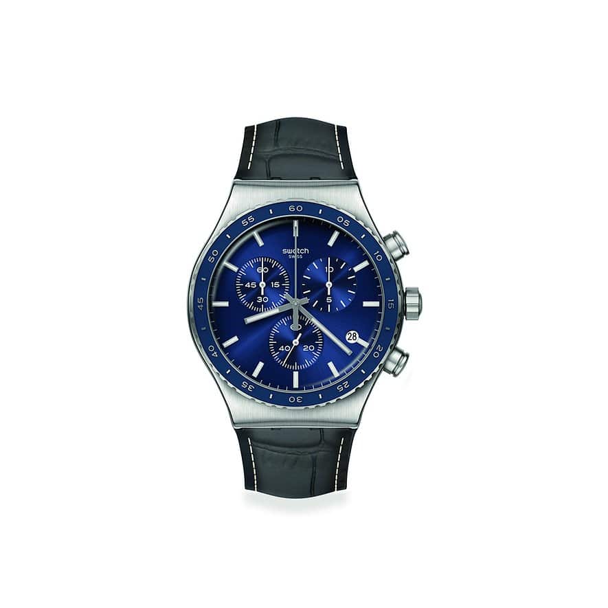 Swatch Herrenuhr YVS496 Edelstahl