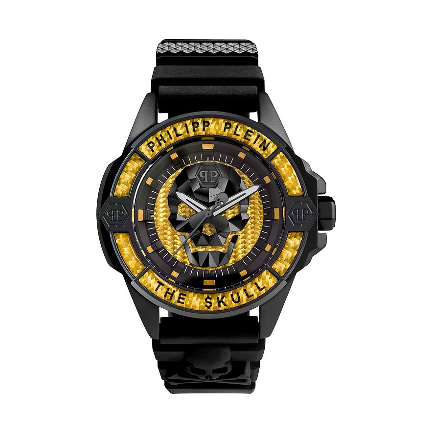 Philipp Plein Herrenuhr The Skull Carbon Fiber PWAAA1922 Edelstahl