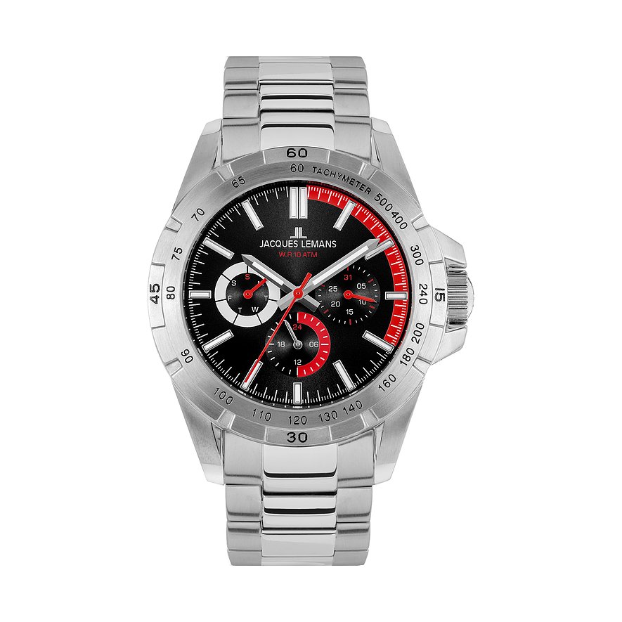 Jacques Lemans Chronograph Sport 42-11E Edelstahl